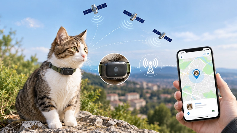 نحوه کار ردیاب GPS گربه