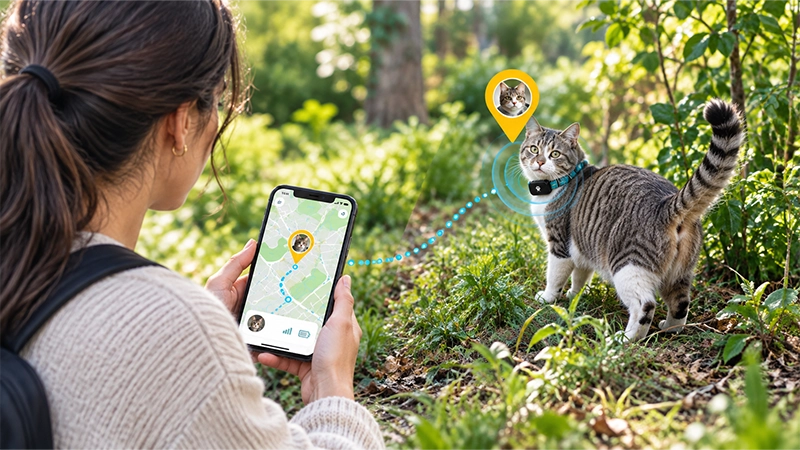 پیدا کردن گربه گمشده با GPS Tracker