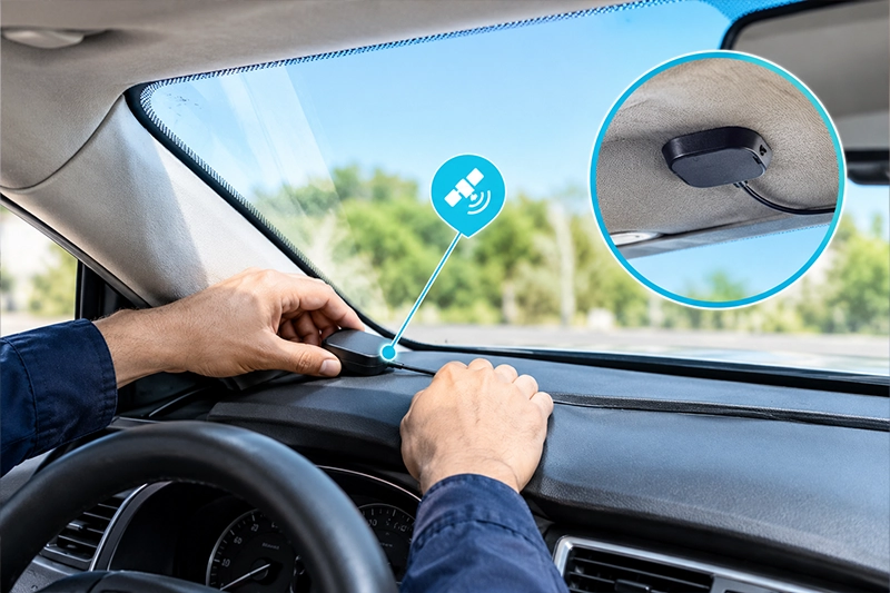 محل مناسب نصب آنتن GPS ردیاب خودرو