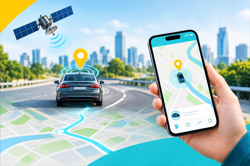 نمایش مسیرهای طی شده در ردیاب GPS