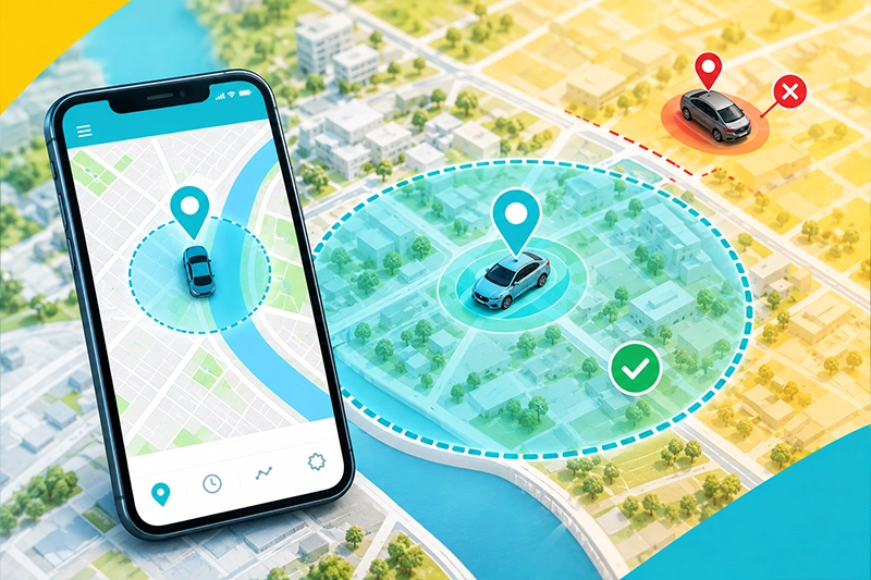 محدوده جغرافیایی یا Geofence در ردیاب GPS